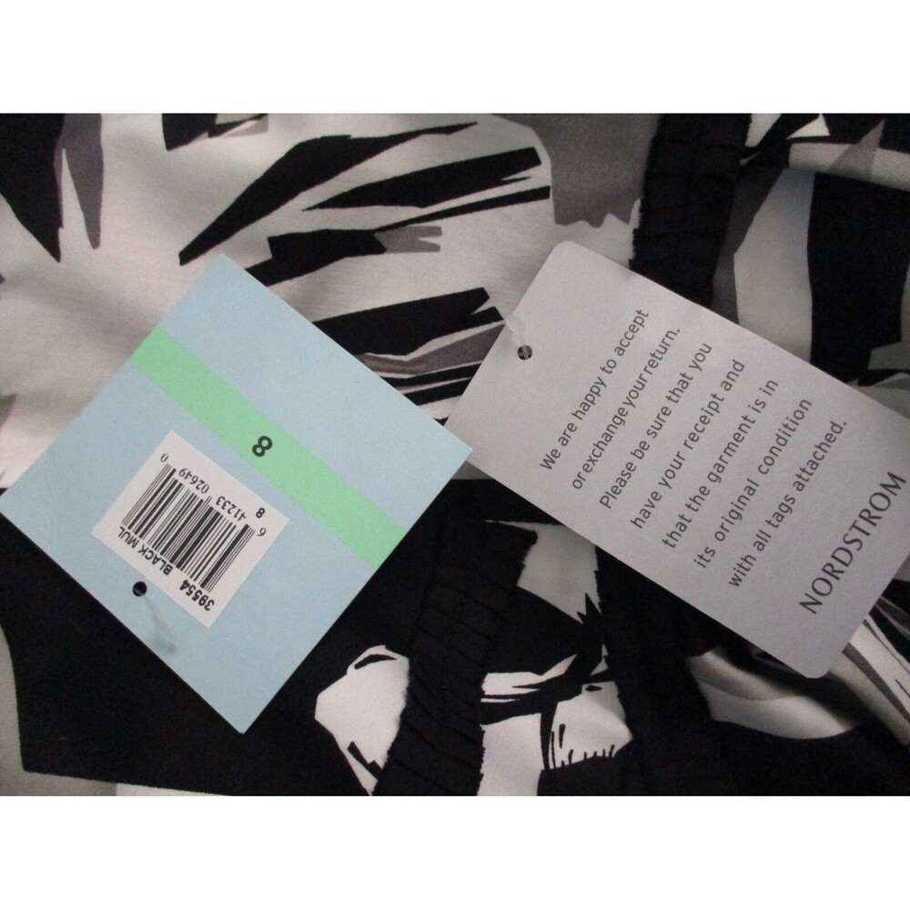 Women's Suzi Chin for Maggy Boutique Bustier Sleeveless Dress Floral Size 8 New - Picture 8 of 9